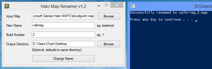 Halo Map Renamer Screenshot
