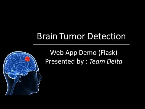 Brain Tumor Detection | Web App Demo (Flask) | Team Delta