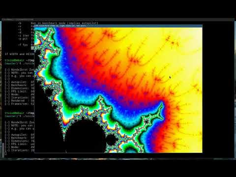 Flying through the Mandelbrot fractal