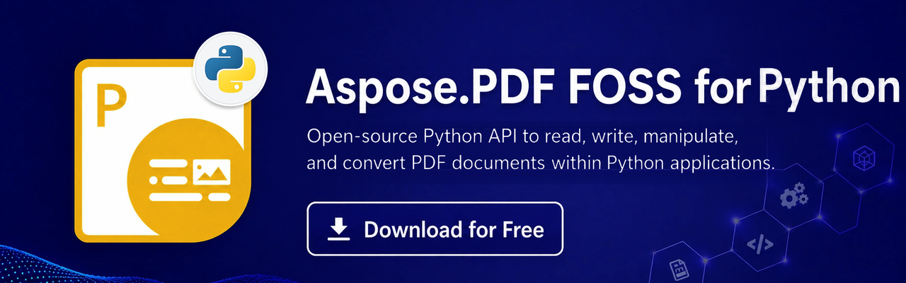 Aspose.PDF FOSS for Python