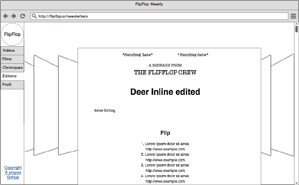 wireframe view-newsletter