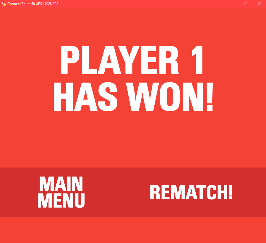 Winner screen