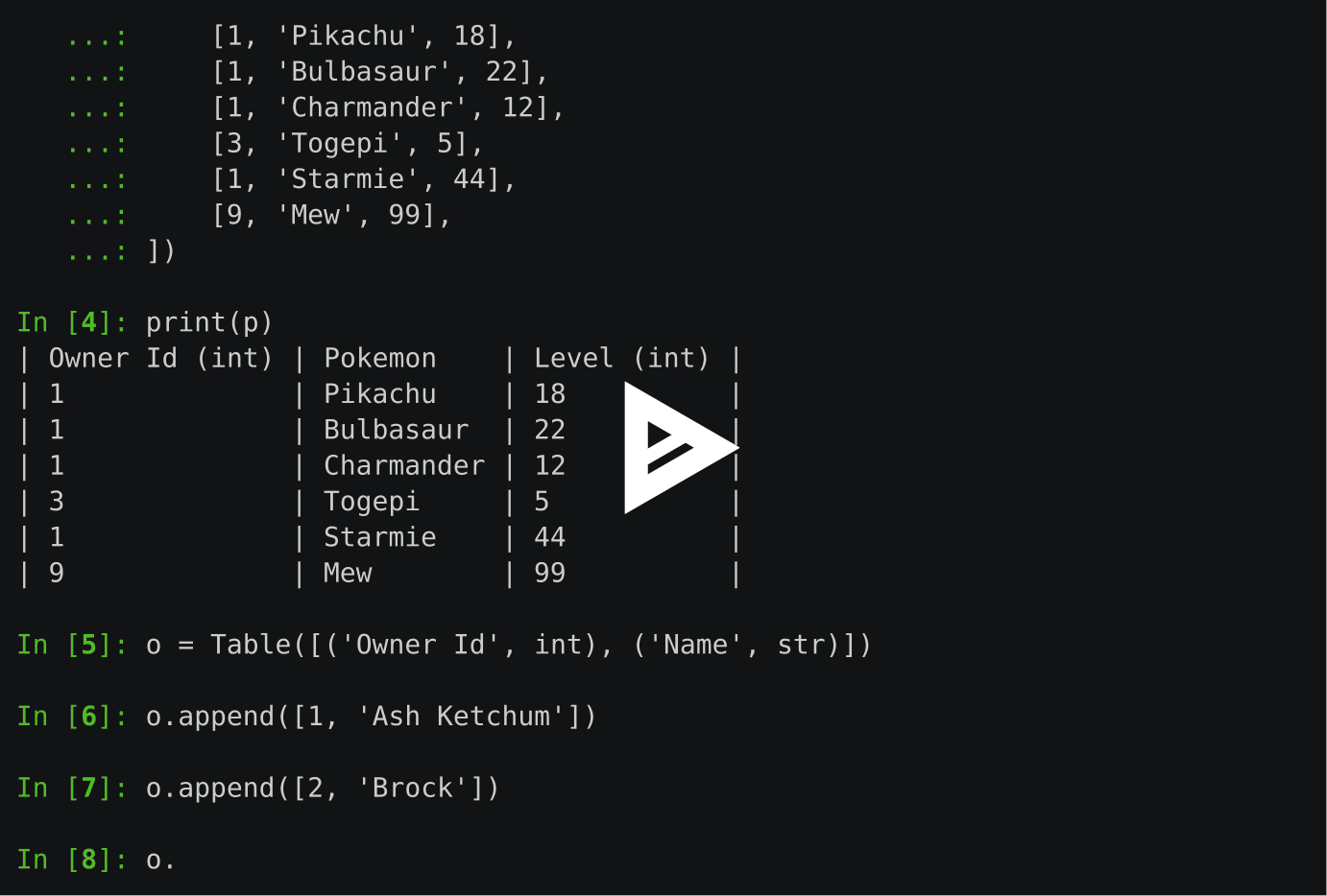 asciicast