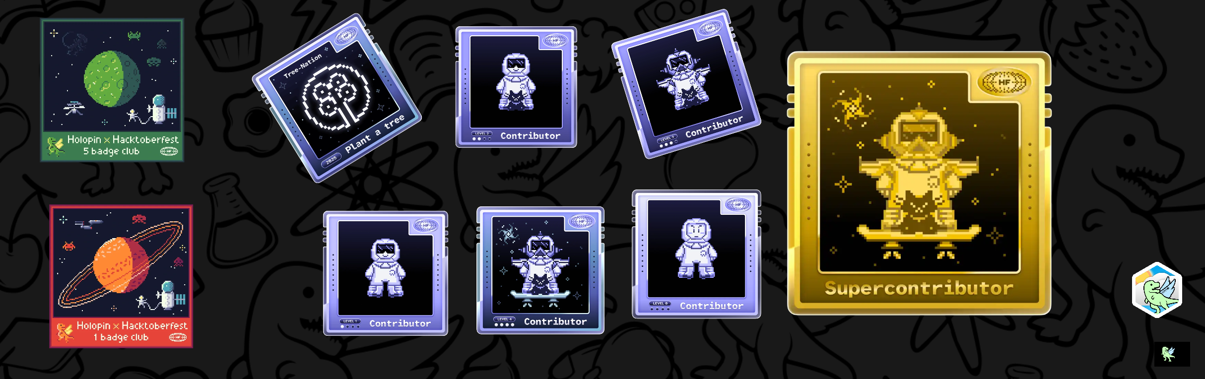 An image of @zaselalk's Holopin badges, which is a link to view their full Holopin profile