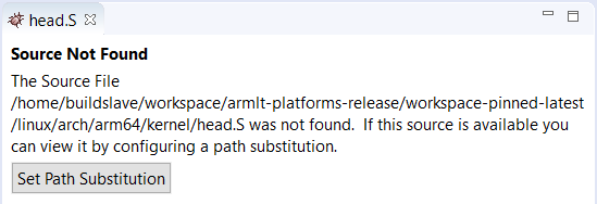 Example of prompt to set a path substitution