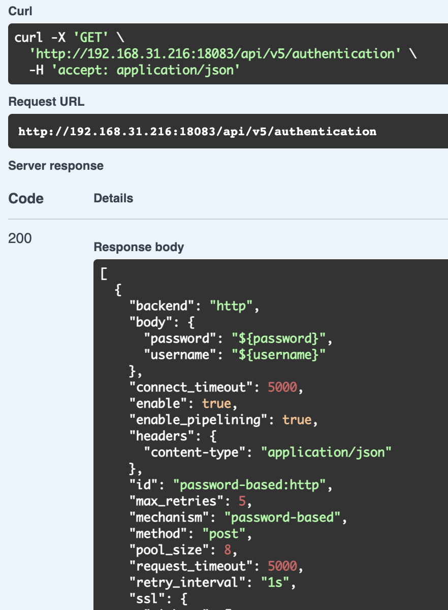 EMQX HTTP API