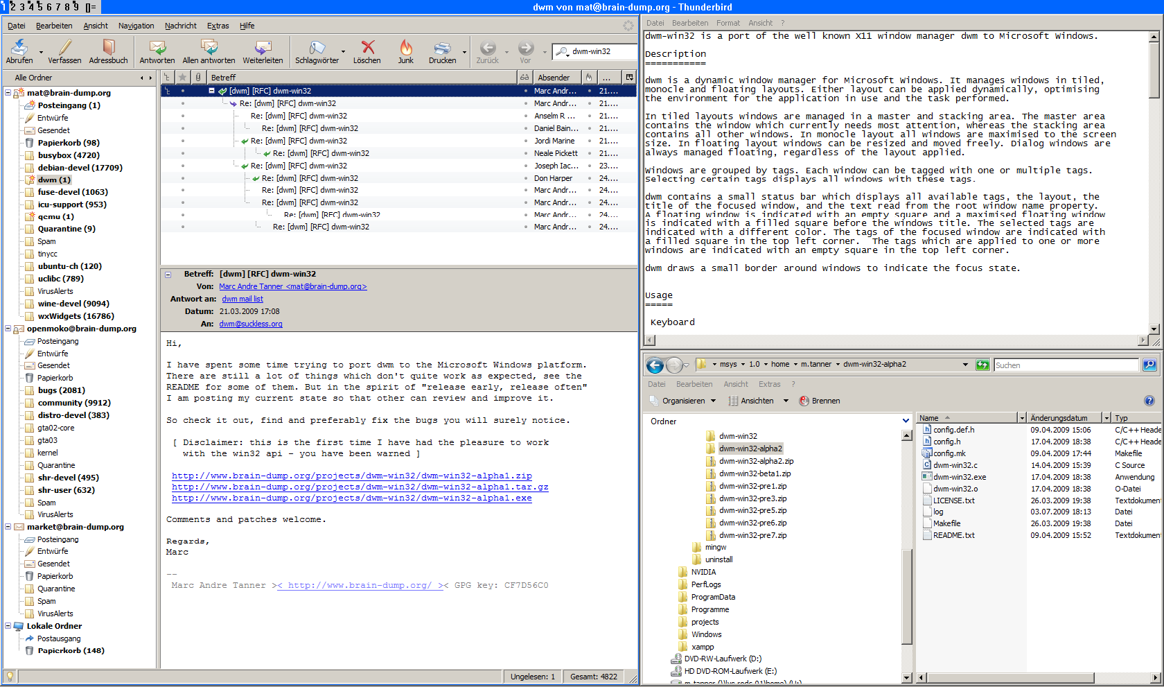 GitHub - martanne/dwm-win32: dynamic window manager ported to Microsoft ...