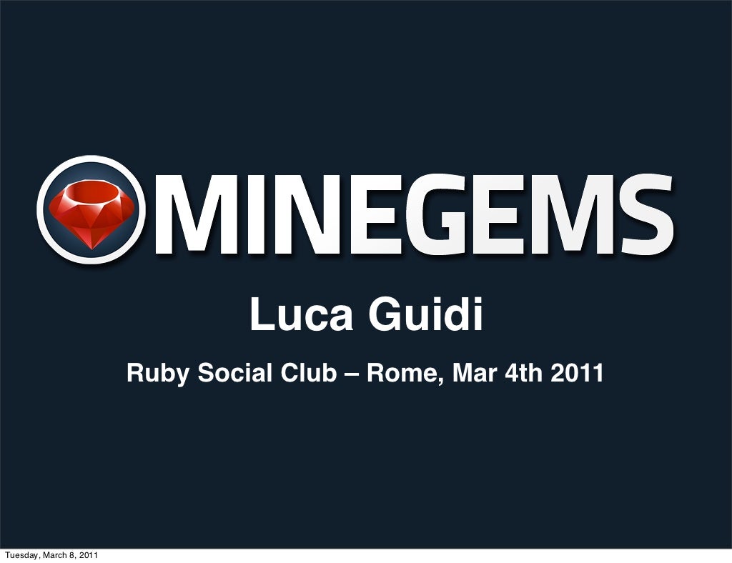 Minegems presentation on Slideshare