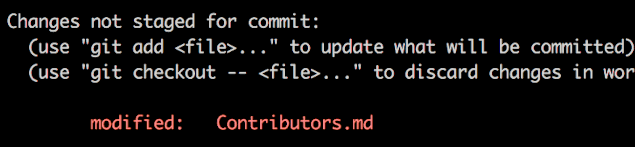 git status