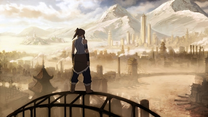 Korra looks over Republic City