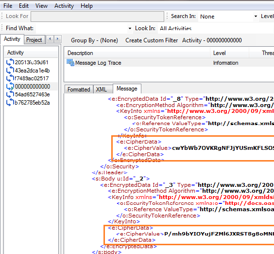 WCF Service Message level security