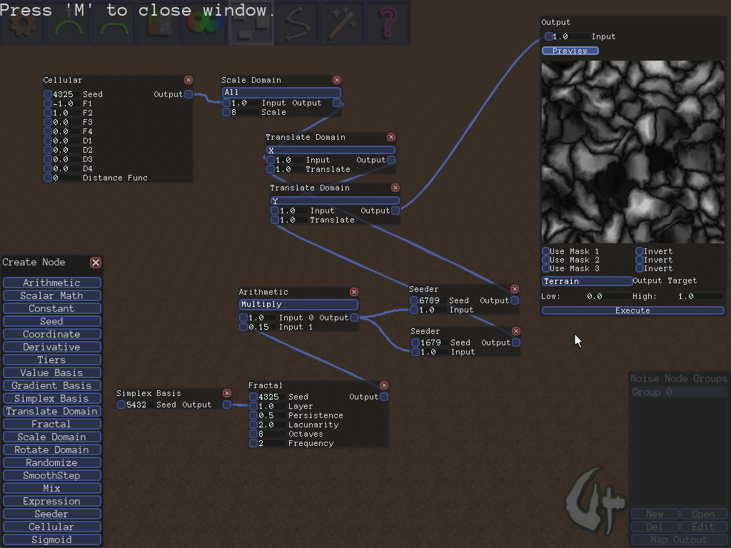 Node graph interface