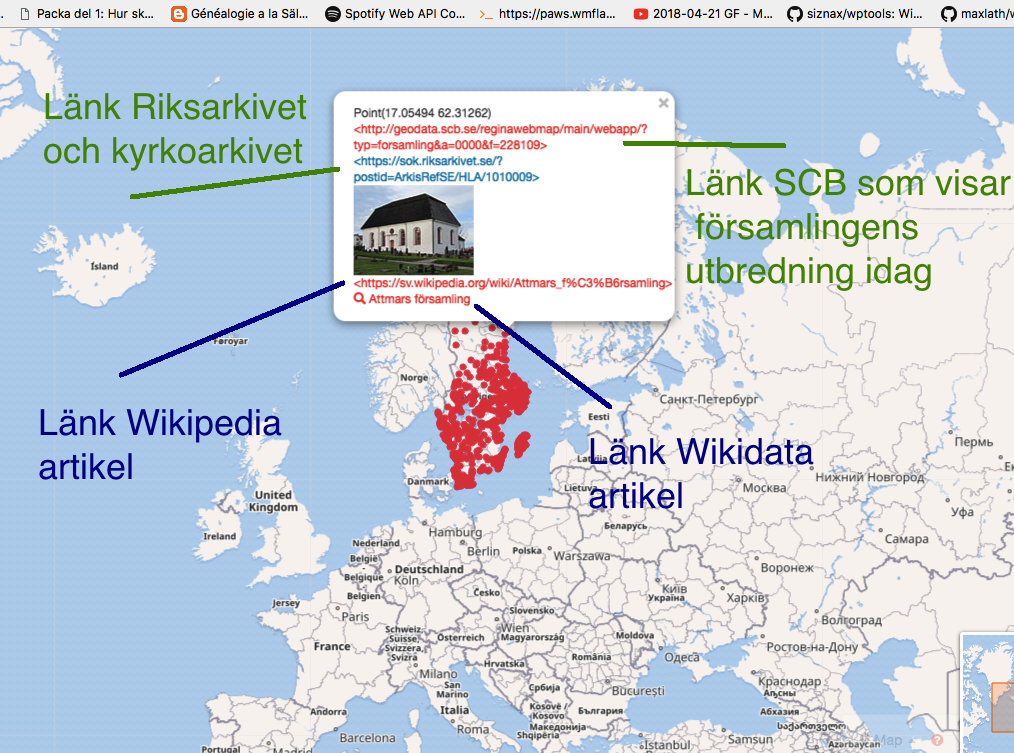 Wikidata map