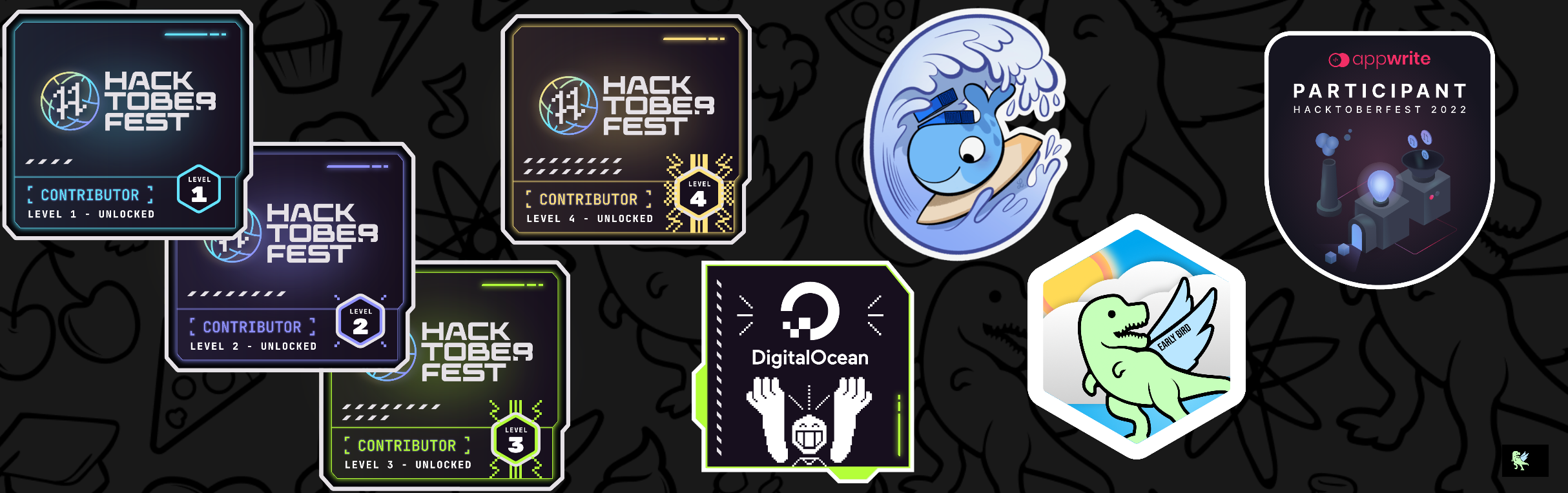 @banjade's Holopin badges