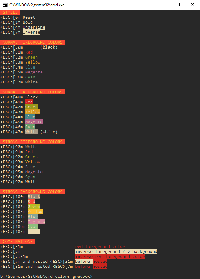 Command Prompt Medium Dark Gruvbox