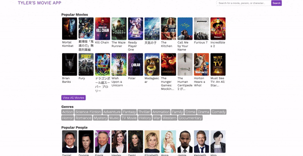 Image of Tyler's Movie App