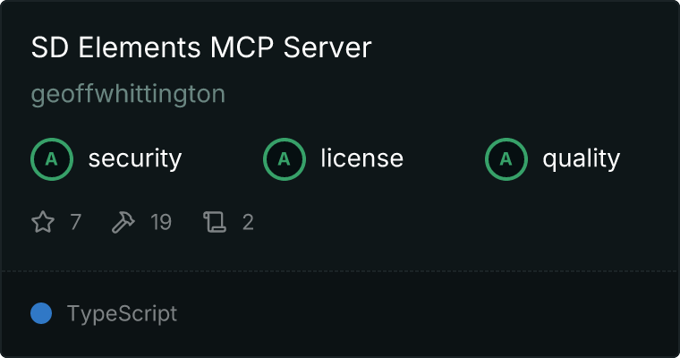 SD Elements Server MCP server