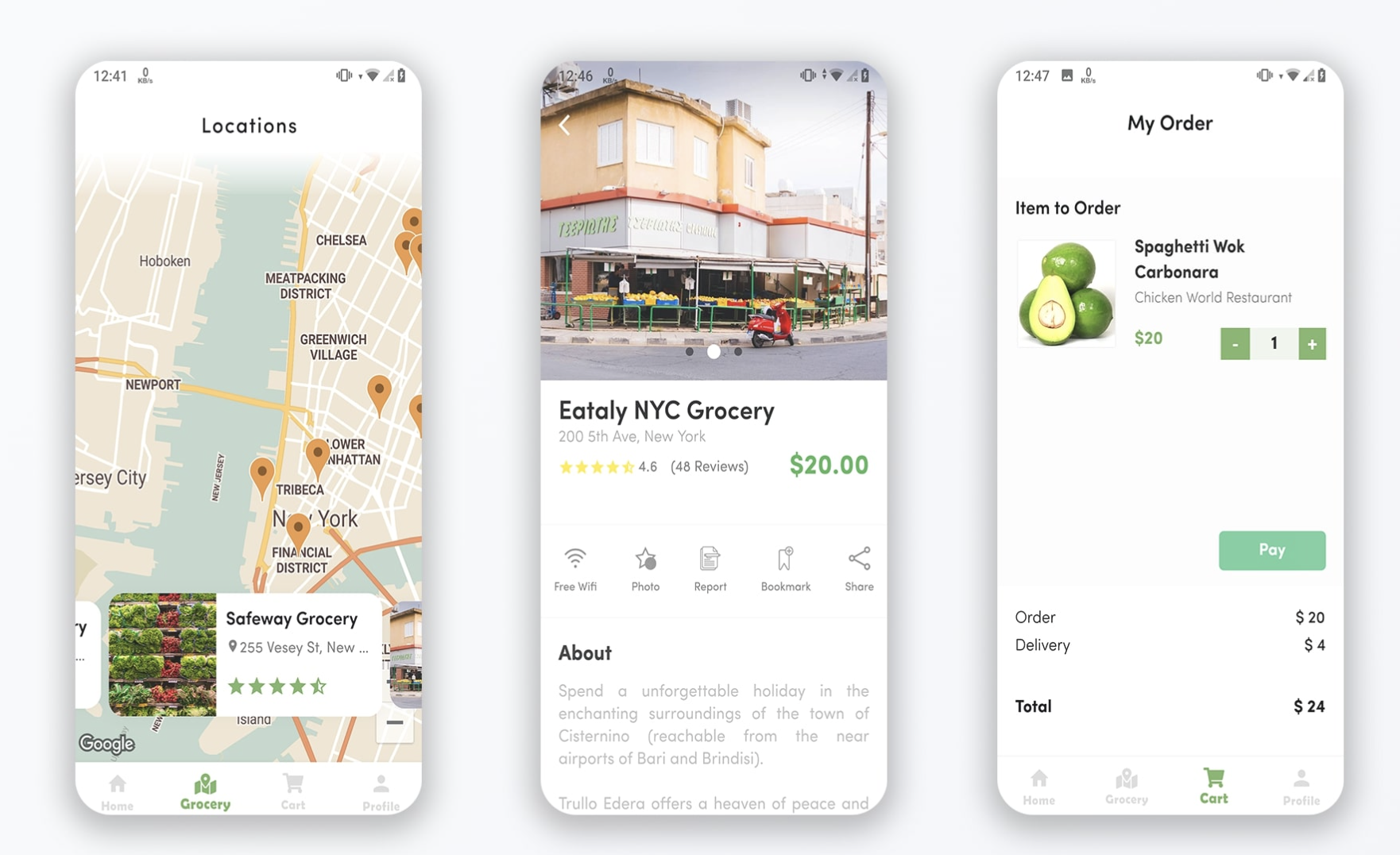 AFlutter Grocery – Bigrocery in Flutter grocery app