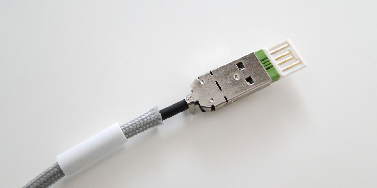 Push the metal jacket over the connector