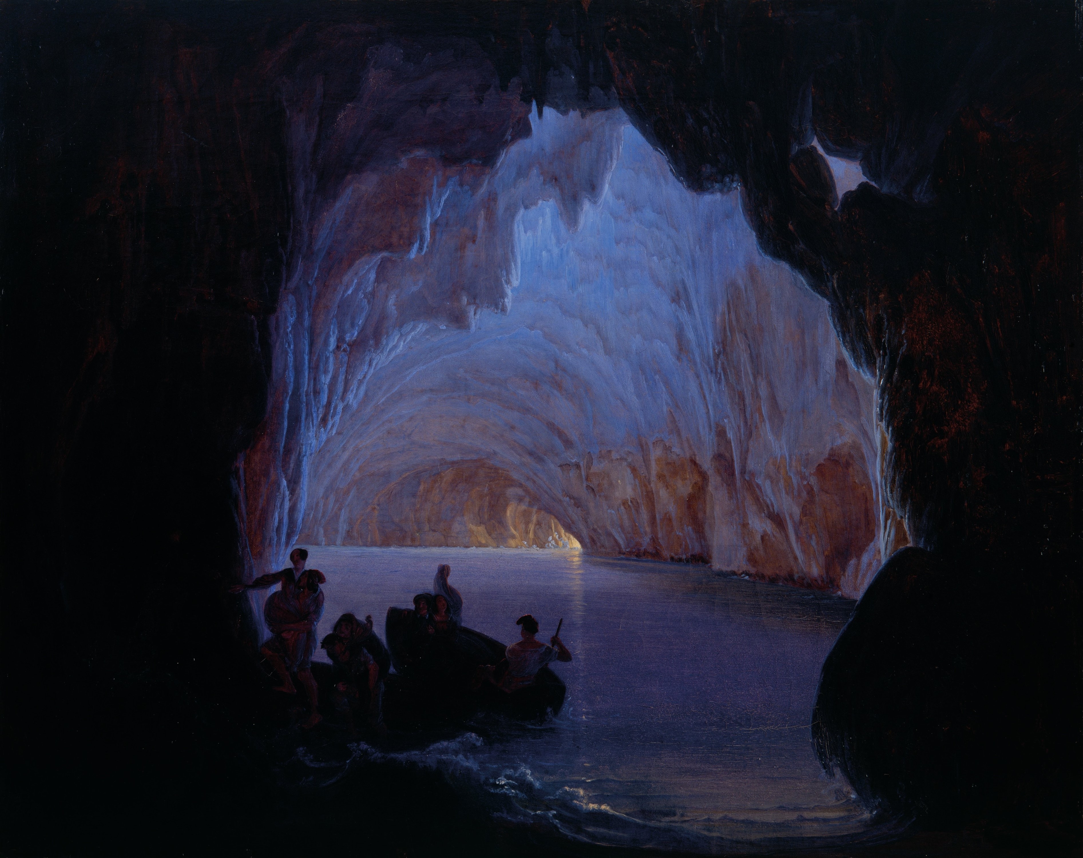 The blue grotto in Capri