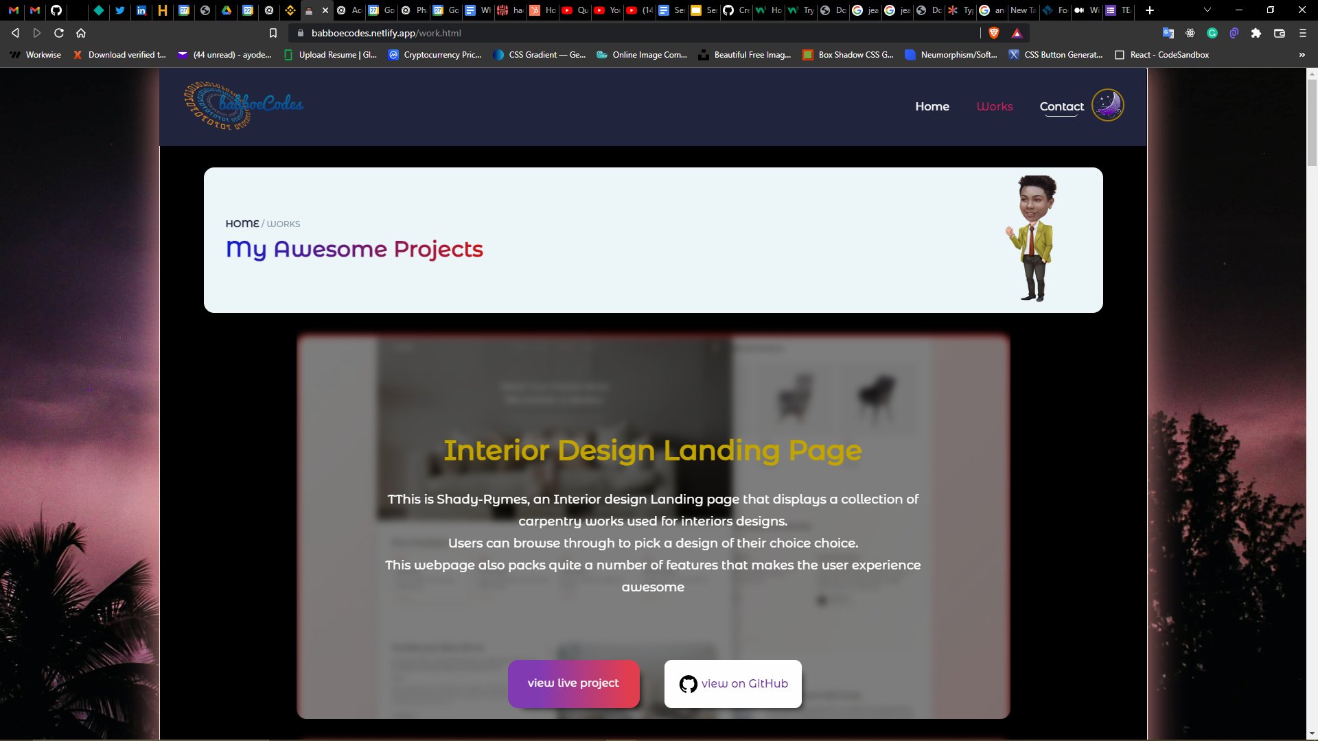 Landing page