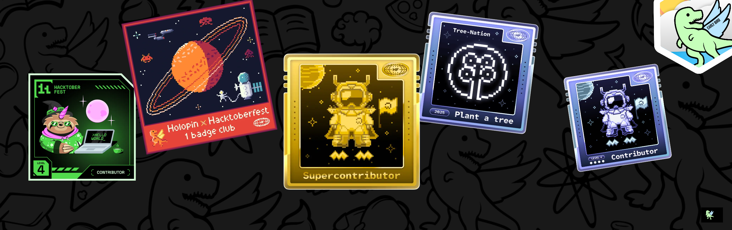 An image of @mohitnagaraj's Holopin badges, which is a link to view their full Holopin profile