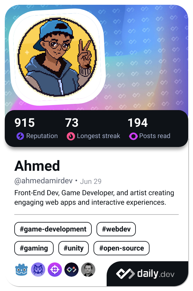 Ahmed's Dev Card