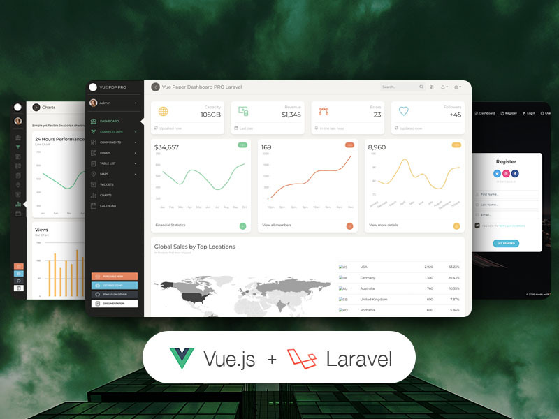 Vue Paper Dashboard Pro Laravel 