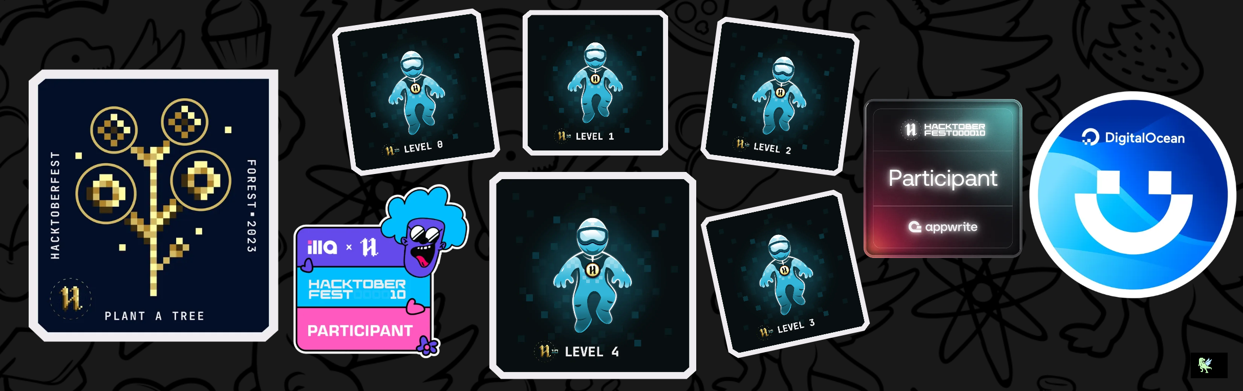 An image of @soorya666's Holopin badges, which is a link to view their full Holopin profile