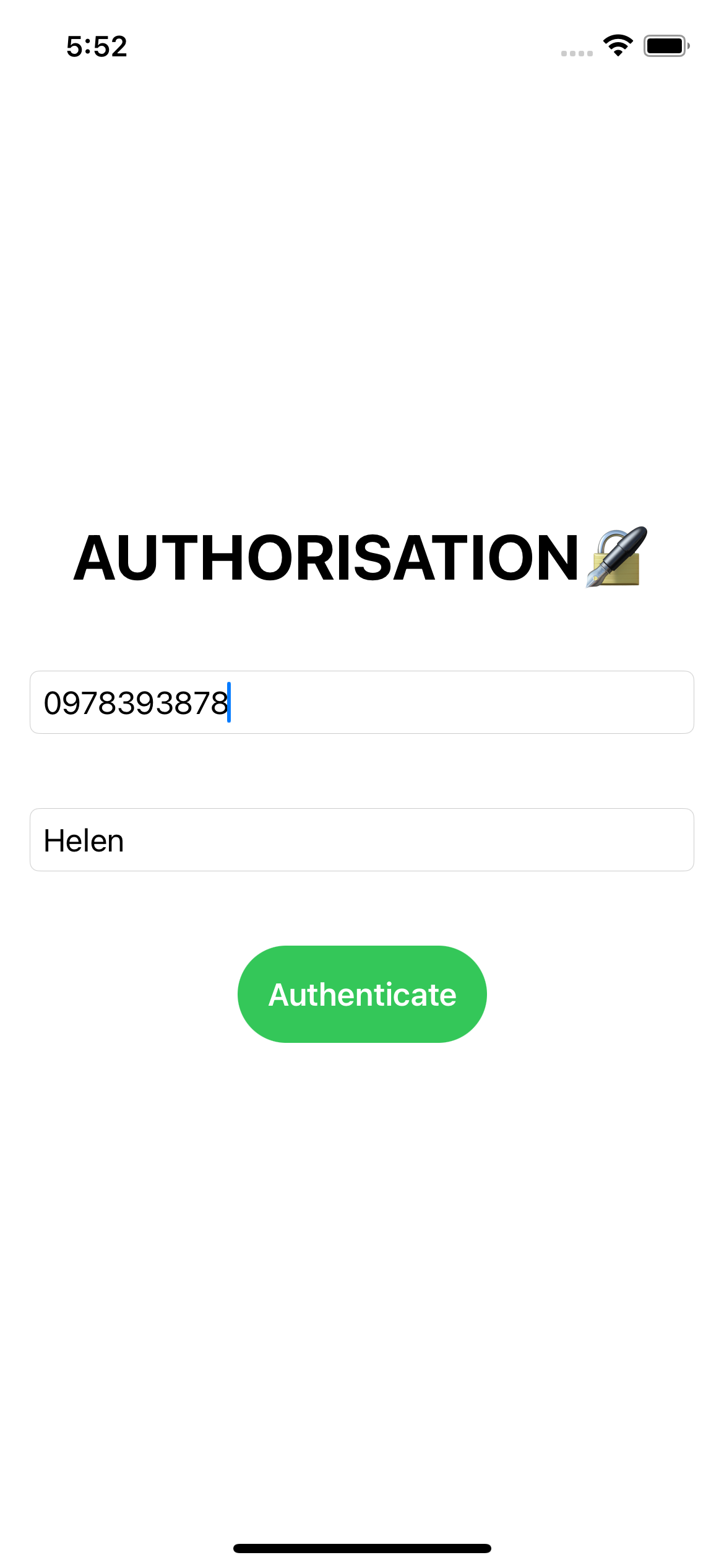 Authorisation