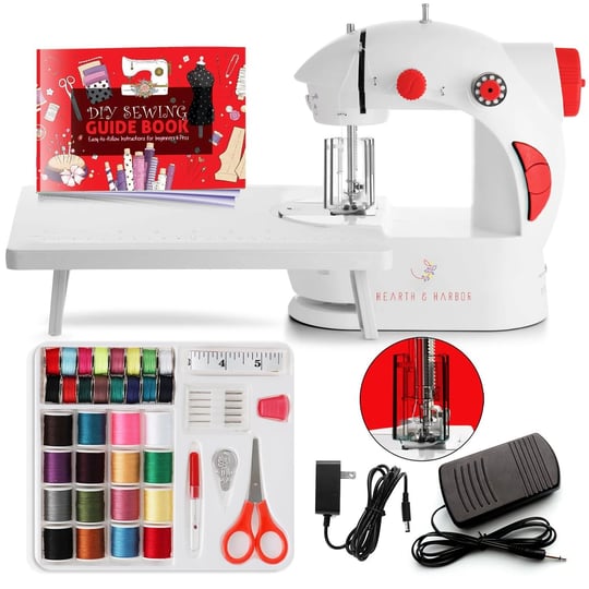 hearth-harbor-mini-sewing-machine-for-beginners-adult-48-piece-portable-sewing-machine-dual-speed-sm-1