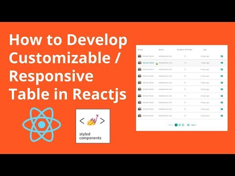 How to Develop Customizable/Responsive Table in Reactjs