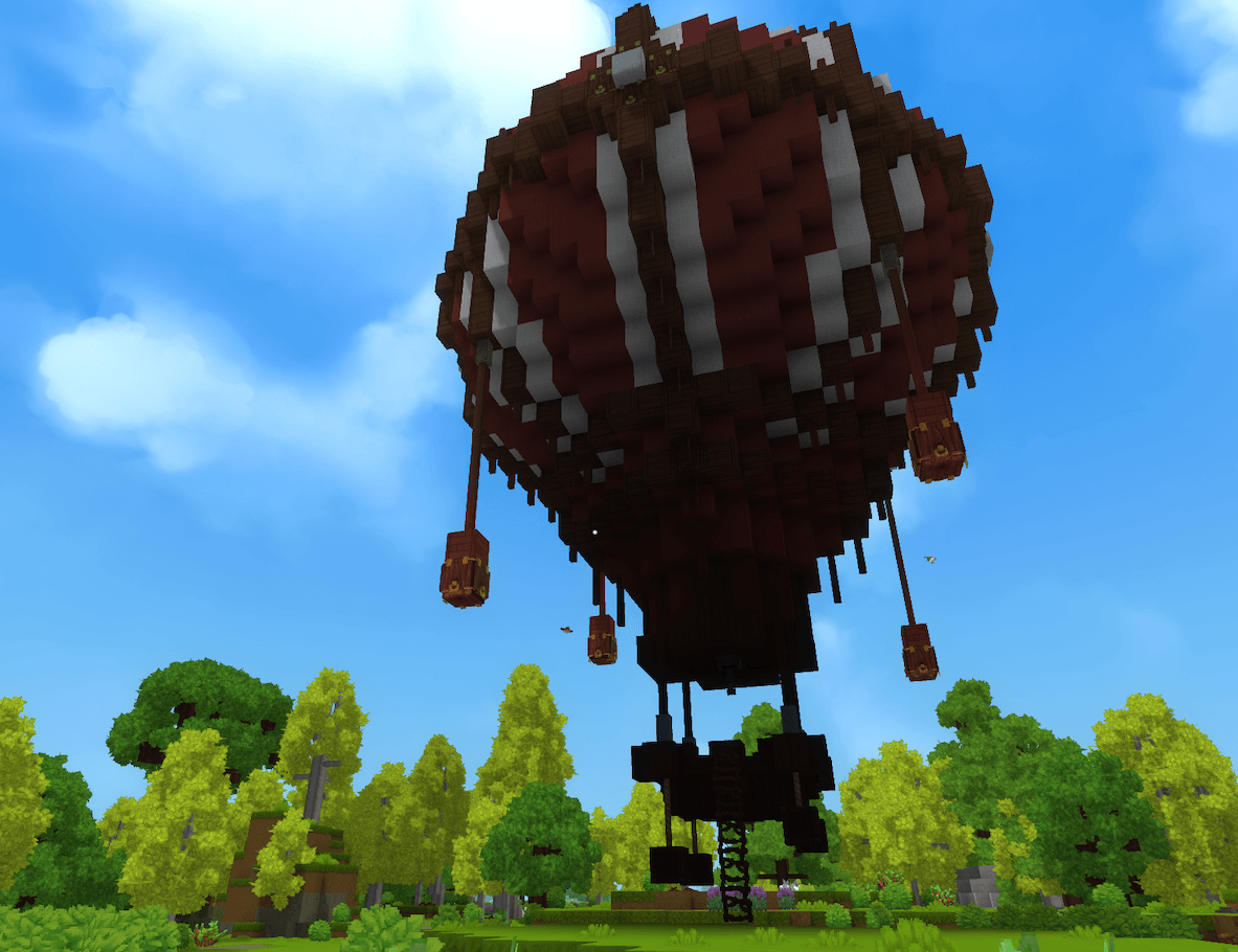 A deployed Large Hotair Balloon