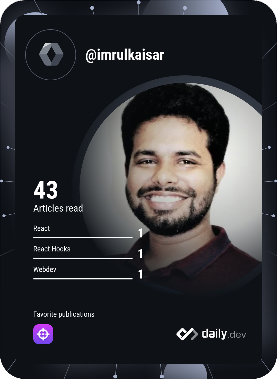 Imrul Kaisar's Dev Card