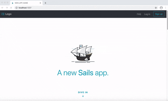 SeleniumBase Test for the SailsJS Demo App