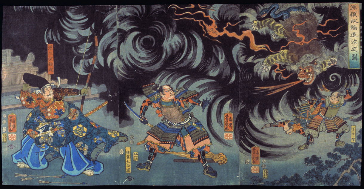 Yorimasa defeating the Nue