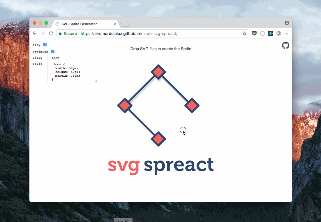 SVG Spreact demo