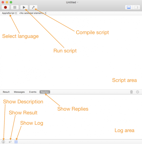 Making a mac app scriptable tutorial: Script Editor