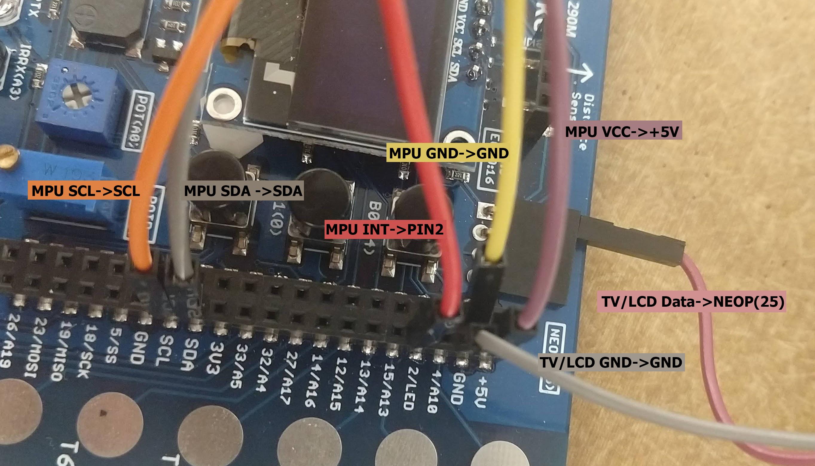 ESP32 Wire Setup