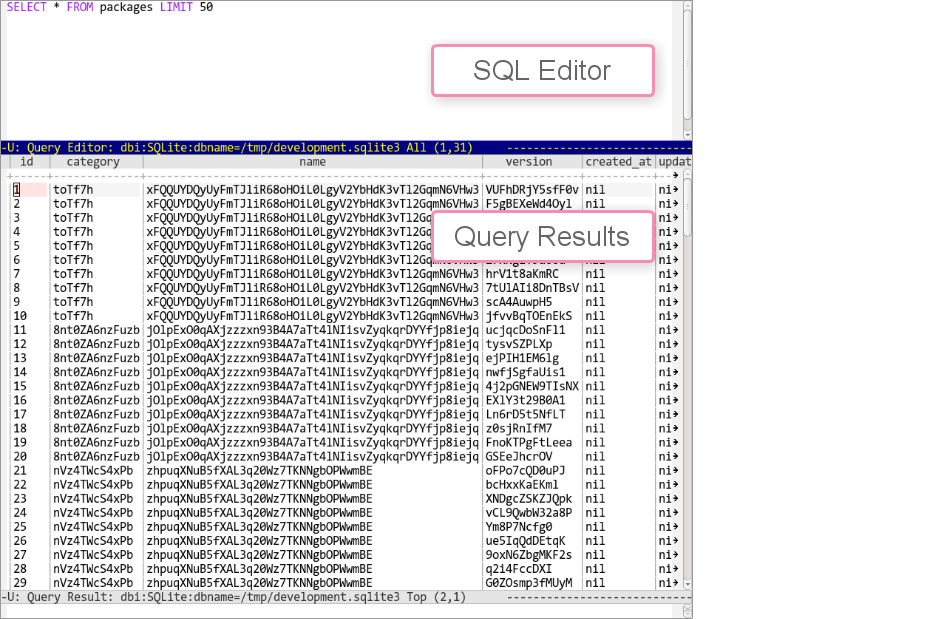 Query Results