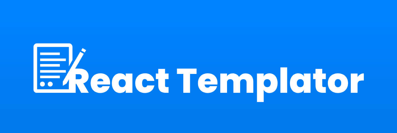 React Templator Logo