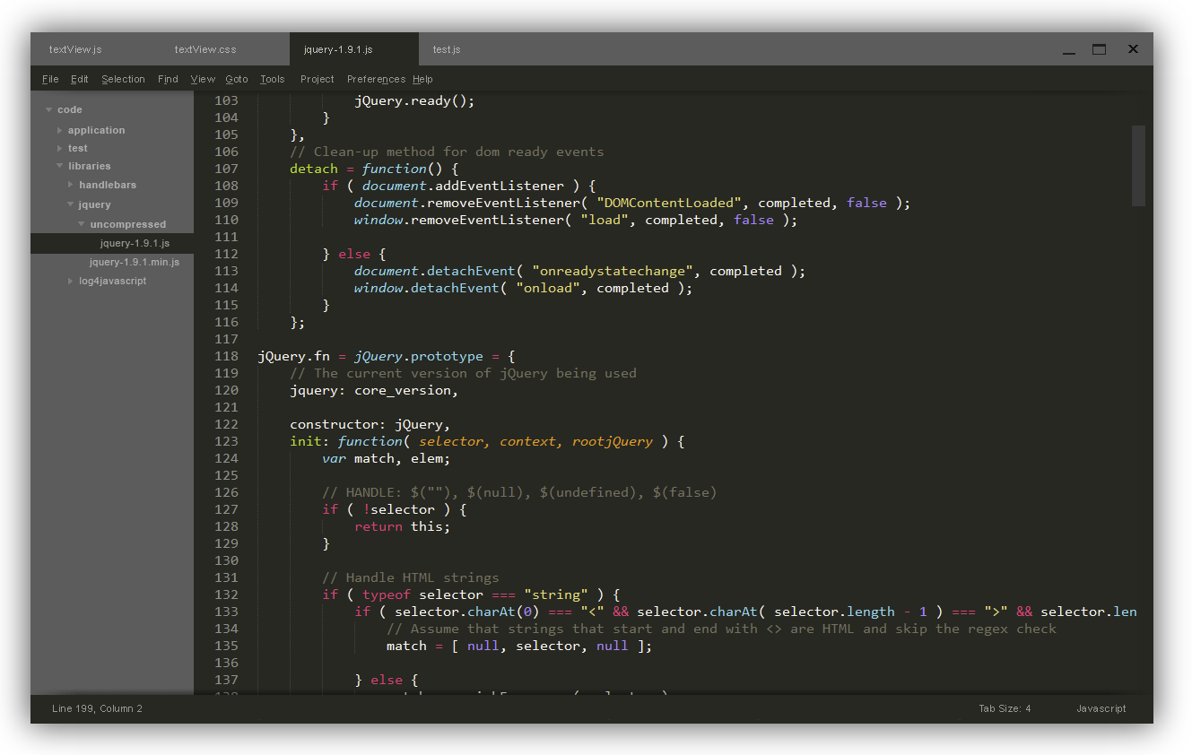 SublimeText UI Proposal