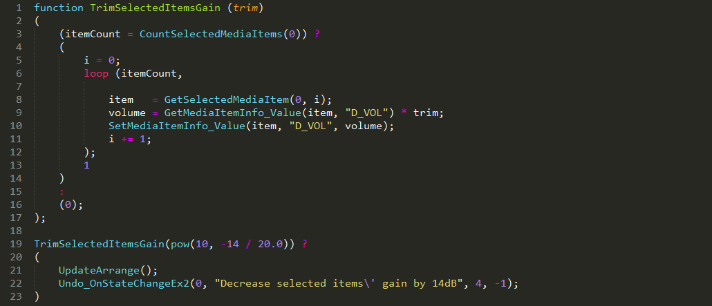 EEL Syntax using Default color scheme