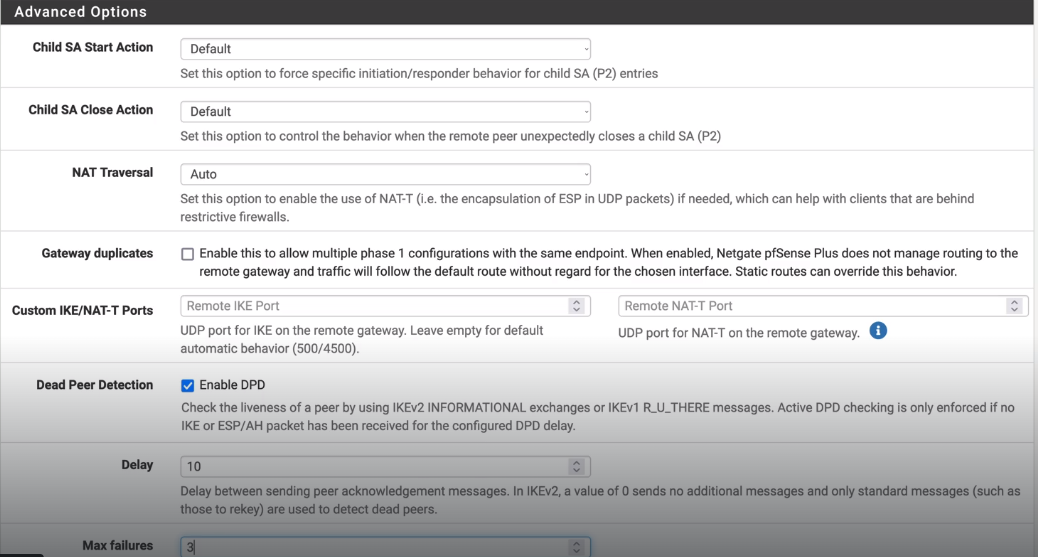 Manually Connect to IPsec