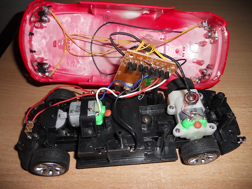 car with 2 motors - drive and steering