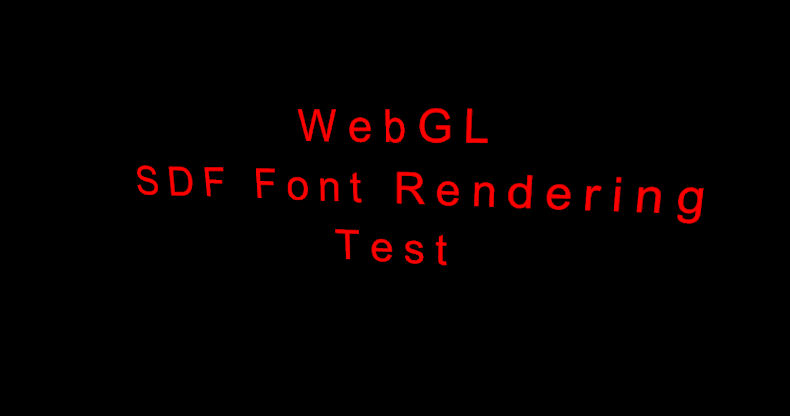 WebGL 2 Signed Distance Font Renderer