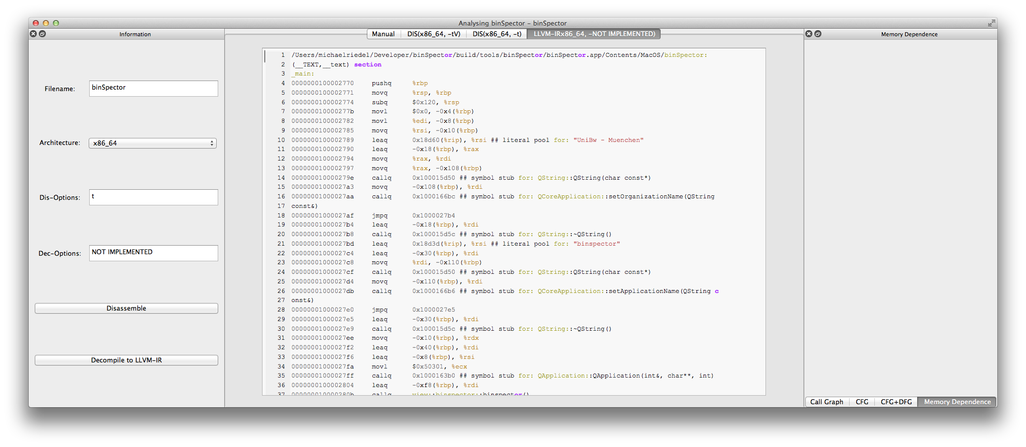 decompile to LLVM