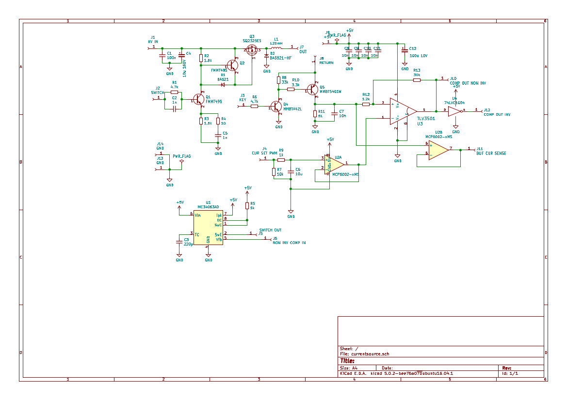 Current source prototype schematic