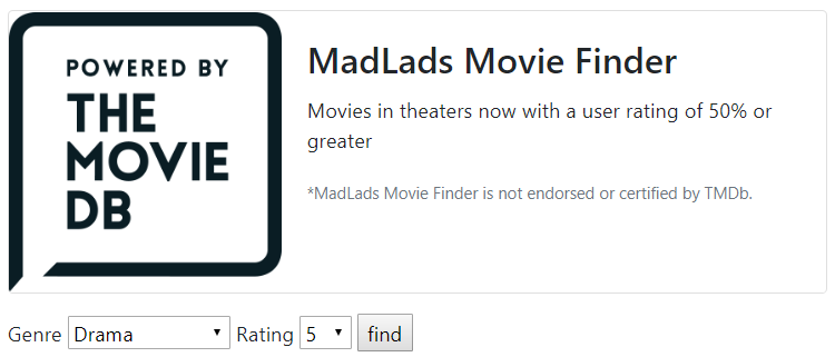 Madlads Movie Finder