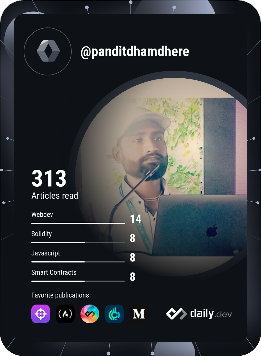 Pandit Dhamdhere's Dev Card